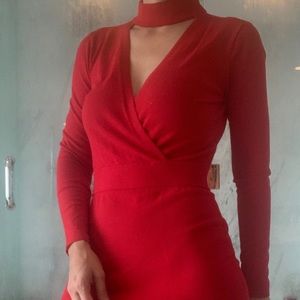 Vince camuto sexy red dress + gift